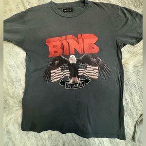 anine bing gray tee shirt xs